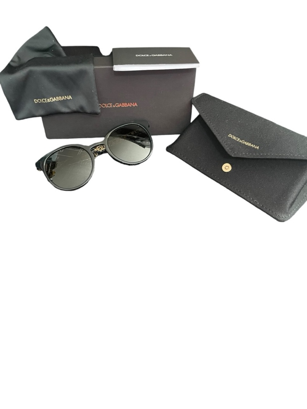 Dolce & Gabbana Sunglasses - full inclusion - cat-eye glasses gold chain DG4311 - Picture 4 of 11